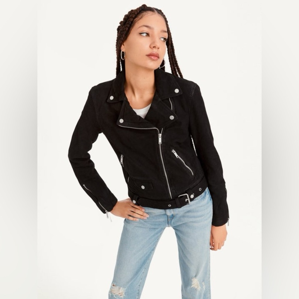 DKNY: Leather Motorcycle Jacket